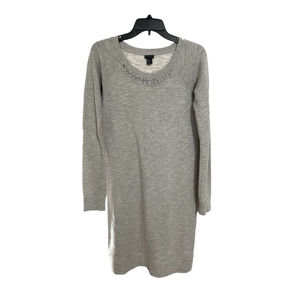 Paraphrase Embellished Tunic oversized Gray Sweater Dress size M
T - Picture 1 of 12